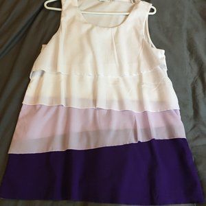 BNWOT sleeveless ombre flowy shirt